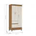 Guarda Roupa 3 Portas Fabi Amendola Off-White