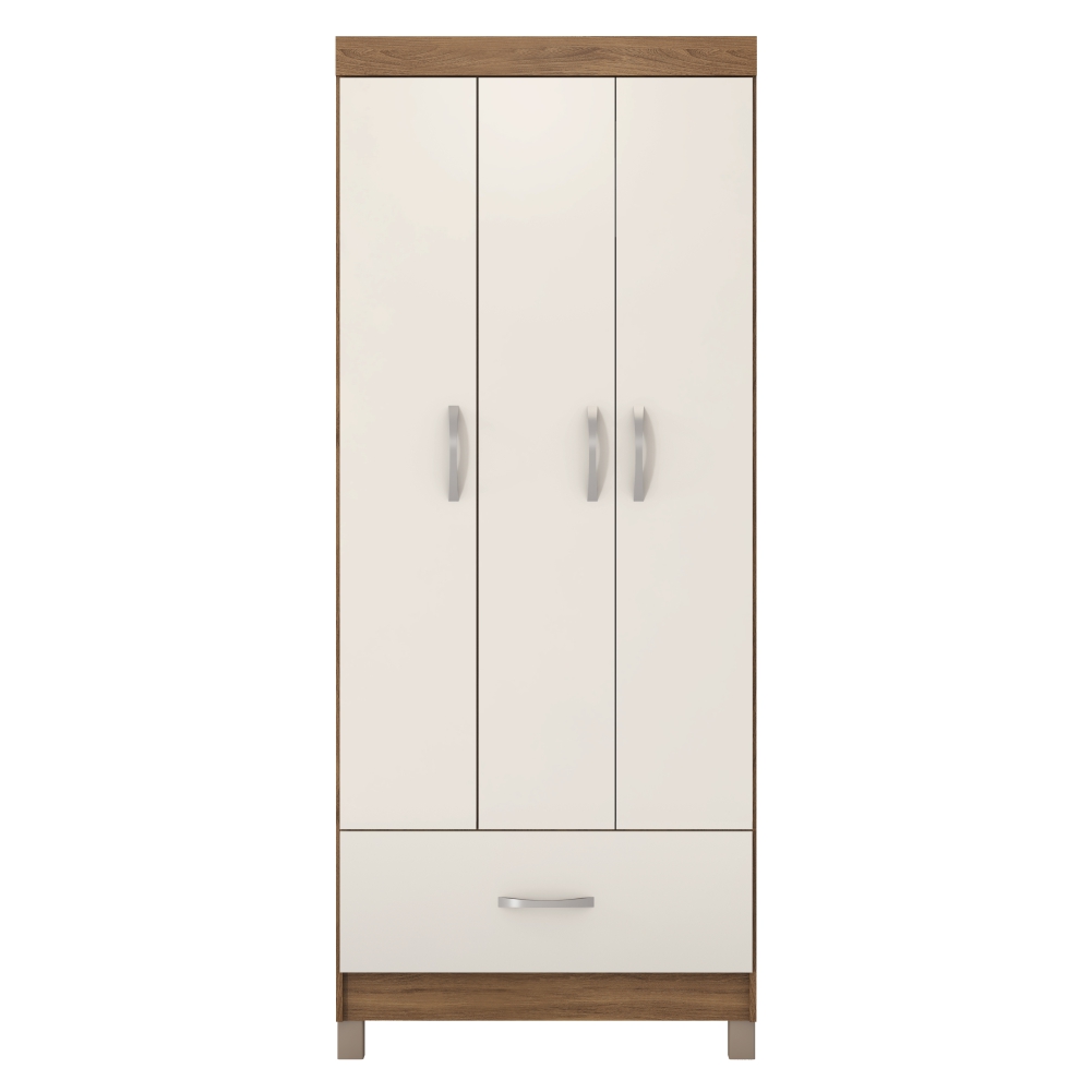 Guarda Roupa 3 Portas Jones Amendola Off-White