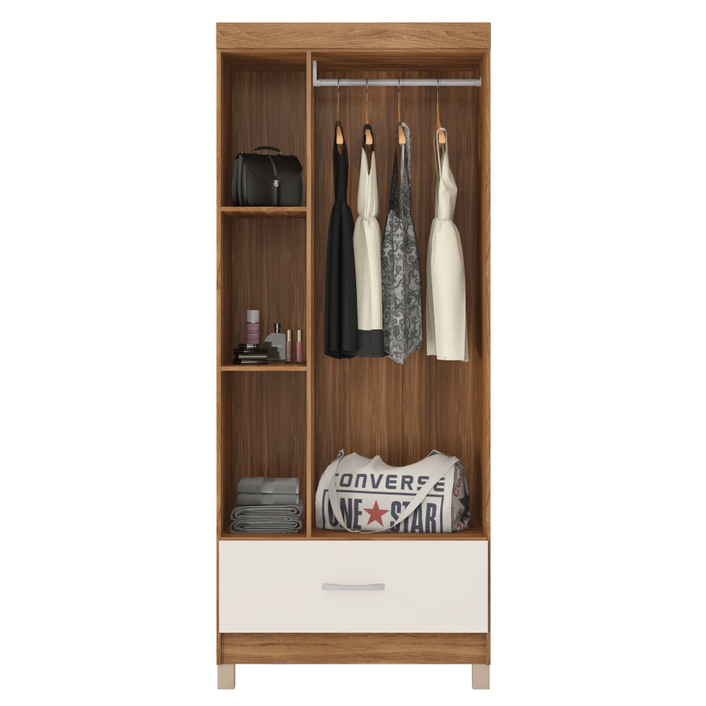Guarda Roupa 3 Portas Jones Amendola Off-White