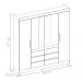 Guarda Roupa 4 Portas Reus Amendola/Off White