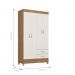 Guarda Roupa 4 Portas Udini Amendola Off-White