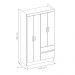 Guarda Roupa 4P Mainz Branco/Rosa