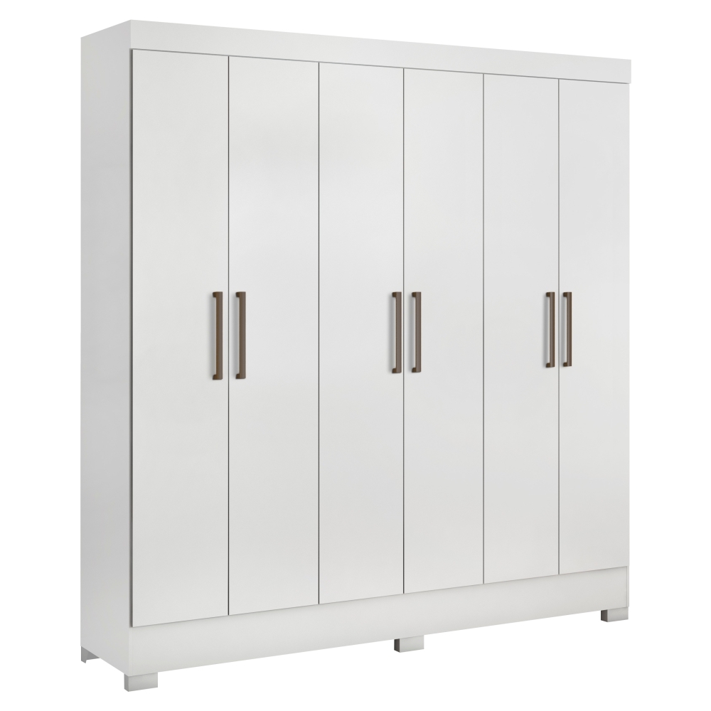 Guarda Roupa 6 Portas Bona Branco