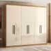 Guarda Roupa 6 Portas Casal Cancún Amêndola Off White