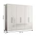 Guarda Roupa 6 Portas Casal Cancún Branco