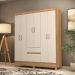 Guarda Roupa 6 Portas Forggia Amendola Off-White