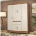 Guarda Roupa 6 Portas Pescara Amendola Off-White