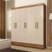 Guarda Roupa 6 Portas Virgina Amendola Off-White