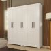 Guarda Roupa 6 Portas Virgina Branco
