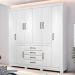 Guarda Roupa 8 Portas Jaen Branco