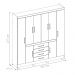 Guarda Roupa 8 Portas Jaen Branco