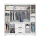 Guarda Roupa 8 Portas Jaen Branco