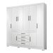 Guarda Roupa 8 Portas Jaen Branco