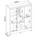 Guarda Roupa Capelinha 4 Portas 42220 Amendola Touch Demobile