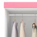 Guarda Roupa Capelinha 4 Portas 42220 Branco Rosa Flex Demobile