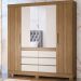 Guarda Roupa Casal 04 Portas Com Espelho 66510 Amendola Off White Demobile