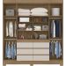 Guarda Roupa Casal 04 Portas Com Espelho 66510 Amendola Off White Demobile