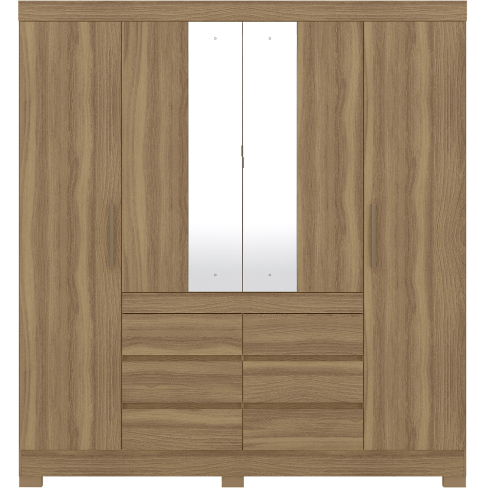 Guarda Roupa Casal 04 Portas Com Espelho 66510 Amendola Touch Demobile