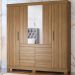 Guarda Roupa Casal 04 Portas Com Espelho 66510 Amendola Touch Demobile