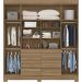 Guarda Roupa Casal 04 Portas Com Espelho 66510 Amendola Touch Demobile