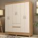Guarda Roupa Casal 06 Portas 62920 Amendola Off White Demobile