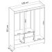 Guarda Roupa Casal 06 Portas 62920 Amendola Off White Demobile