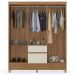 Guarda Roupa Casal 06 Portas 62920 Amendola Off White Demobile
