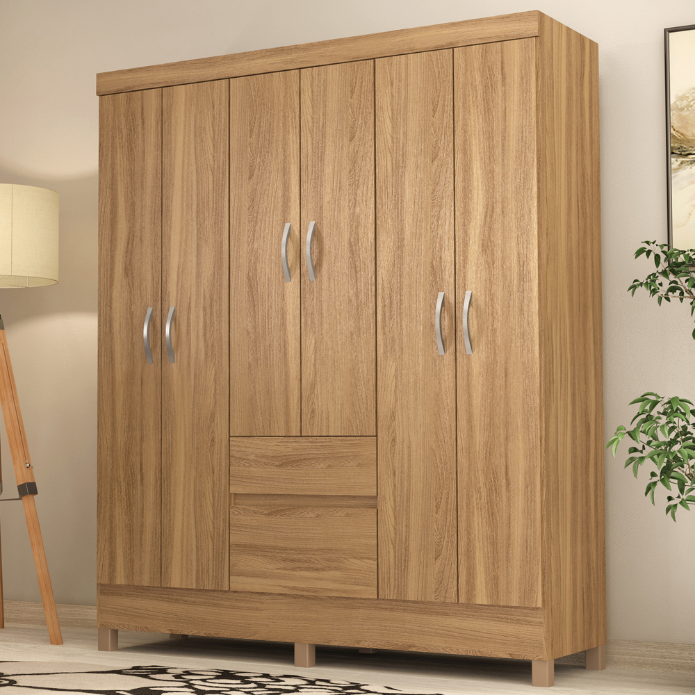 Guarda Roupa Casal 06 Portas 62920 Amendola Touch Demobile