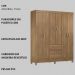 Guarda Roupa Casal 06 Portas 62920 Amendola Touch Demobile