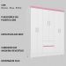 Guarda Roupa Casal 06 Portas 62920 Branco Rosa Flex Demobile