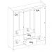 Guarda Roupa Casal 06 Portas 62920 Branco Rosa Flex Demobile