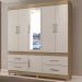 Guarda Roupa Casal 06 Portas Com Espelho 64720 Amendola Off White Demobile