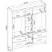 Guarda Roupa Casal 06 Portas Com Espelho 64720 Amendola Off White Demobile