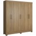 Guarda Roupa Casal 06 Portas Pratico Amendola Touch Demobile