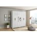 Guarda Roupa Casal 06 Portas Pratico Branco Com Espelho Demobile