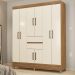 Guarda Roupa Casal 08 Portas 82060 Amendola Off White Demobile