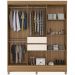 Guarda Roupa Casal 08 Portas 82060 Amendola Off White Demobile