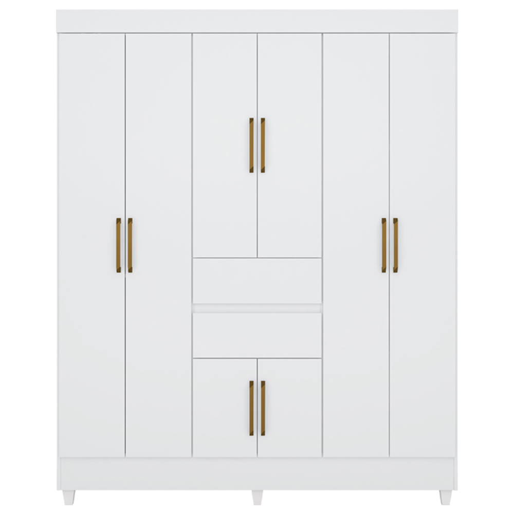 Guarda Roupa Casal 08 Portas 82060 Branco Demobile
