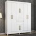Guarda Roupa Casal 08 Portas 82060 Branco Demobile