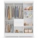 Guarda Roupa Casal 08 Portas 82060 Branco Demobile