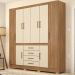 Guarda Roupa Casal 08 Portas 84020 Amendola Off White Demobile