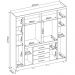 Guarda Roupa Casal 08 Portas 84020 Branco Demobile