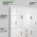 Guarda Roupa Casal 08 Portas 84020 Branco Demobile