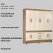 Guarda Roupa Casal 10 Portas 83530 Amendola Off White Demobile
