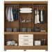 Guarda Roupa Casal 10 Portas Com Espelho 83530EL Amendola Off White Demobile