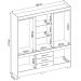 Guarda Roupa Casal 10 Portas Com Espelho 83530EL Amendola Touch Demobile