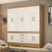 Guarda Roupa Casal 10 Portas Emilia Amendola Off-White