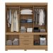 Guarda Roupa Casal 10 Portas New Murano 83530 Amêndola Touch Demóbile