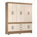 Guarda Roupa Casal 10 Portas New Murano 83530 Amendola Off White Demóbile - Rocha Móveis
