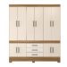 Guarda Roupa Casal 10 Portas New Murano 83530 Amendola Off White Demóbile - Rocha Móveis